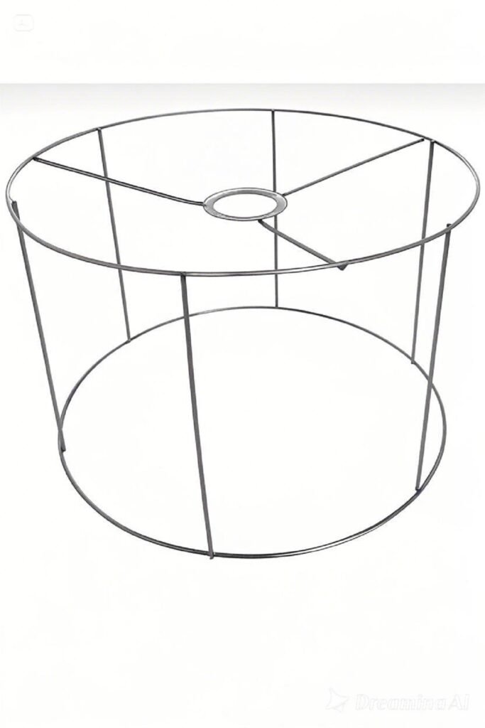 30X15 Abajur avize teli iskeleti 30 cm çap 15 cm yükseklik