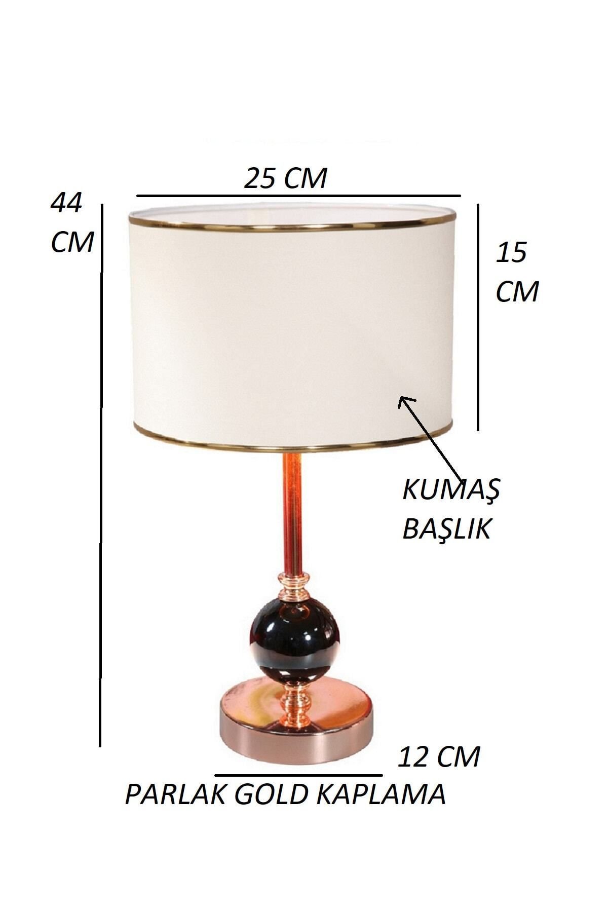 Tasarım Modern Masa -yatak Başı - Komodin Üstü Abajuru - Görsel 2