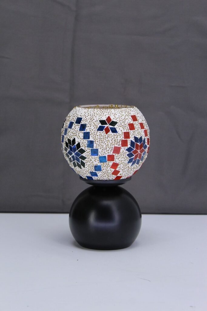 DAMLA MASA LAMBASI METAL AYAK CAM BAŞLIK E/14 DUYLU